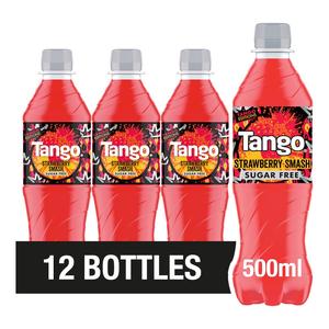 Tango Strawberry Smash 12 x 500ml Fizzy Soft Drink Beverage