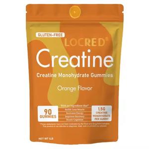 Creatine  Gummies - Orange Flavor, 90 Count, Boost Focus and Strength - Healthcare, Vitamin