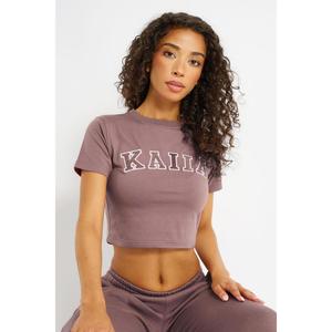 Kaiia Logo Baby Tee Rose