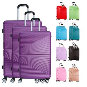 WOWTRAVEL 2025 NEW SET OF 3 TRAVEL TROLLEY SUITCASE CABIN BAGGAGE COMBINATION LOCK 4 Wheels 360 Rotation Lightweight