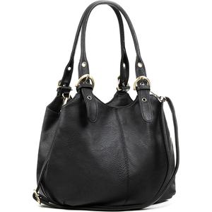 Women's Tote Bag Multi Pockets Soft Leather Hobo Shoulder Bags With Long Strap Ladies Handbags Large Crossbody Bags