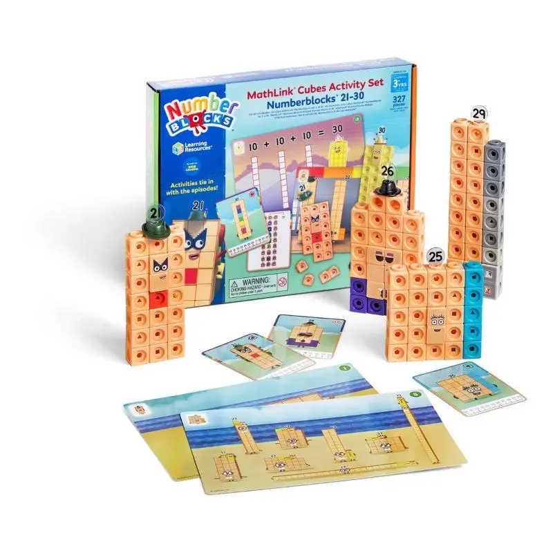 Learning Resources Numberblocks MathLink Cubes 21-30 Activity Set ...