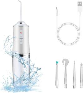 Rechargeable Cordless Water Flosser 3 Modes & 4 Jet Tips for Ultimate Oral Care | Portable Waterproof Teeth Cleaner for Home & Travel | Perfect Gift for All Occasions Daily Cleansing