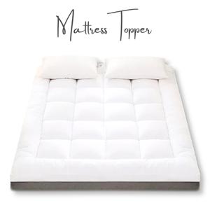 UK Home Shop - Mattress Topper 10CM Deep - Hotel Quality Microfibre Outer Material & Bounce Back Hollowfire Filling - Single Size, Double Size, King Size & Super King Size - Breathable Cool and Soft Feel Matter Topper