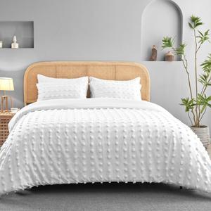 Signature Duvet Quilt Cover Set Single Double King Superking Bed Sizes Soft Luxury Bedding Tufted Charcoal Grey Inky Blue White Polyester Micrifiber Material