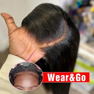 30 Inch 6x4 9x6 Lace Closure Wigs Human Hair Wear and Go Glueless Wigs Human Hair Pre Plucked Pre Cut with Baby Hair Bleached Knots 12A Ready to Wear Straight Wigs for Beginners