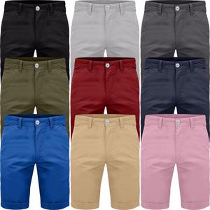 Mens Chino Shorts Casual Super Stretch Cotton Cargo Combat Half Pant Summer Relaxed Fit Menswear Pocket Spandex Shorts