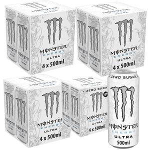 Monster Ultra White Energy Drink 500ml - Pack of 16 Cans - Huge Saving Clearance Deal, Clearance Bundles ultra white