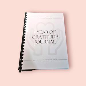 1 year Gratitude Journal. Empowering thoughts