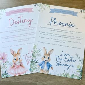 Easter Bunny Certificate - A4 Printed Keepsake, Pay What You Can Afford