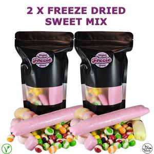 2 X Freeze Dried Sweet Mix - Freeze Dried Candy - Vegetarian & Halal - Multibuy -  VIRAL & BESTSELLING - Snacks UK - Original Candy Mix - freezedried