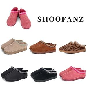 SHOOFANZ  Women's Suede Slippers Women's home Anti-Slip slippers Women's Winter Warm Slippers Women's Casual Home Slippers Size 3-9 Women's Fashion Comfort Slippers Women's Solid Slippers Women's Floral Trimmed Decorative Slippers