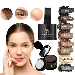 Yasbro Hairline Powder - Root Touch Up Hair Color for Gray Coverage - Bald Spot Concealer - 48H Stain-Proof Hair Shadow - Edge Control - Makeup Bronzer for Women & Men - Haircare Black