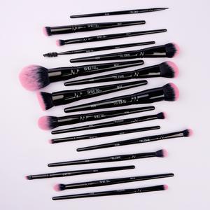 Sweet One Black Rose Makeup Brushes - Complete Essential Set with 18 Brushes for Face and Eye - Eyeshadow, Brow - Makeup Tools