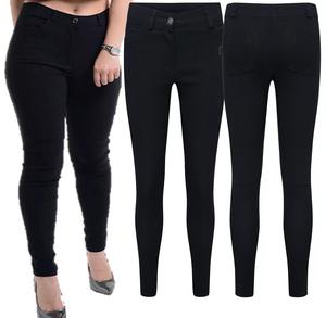 Fashion Luva Ladies Black High Waist Trousers back to School Work Stretch Slim Super Skinny Pants Womenswear