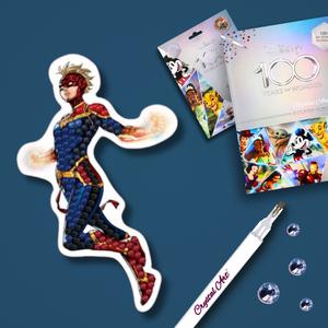 CAPTAIN MARVEL - Disney D100 Crystal Art Single Sticker 094