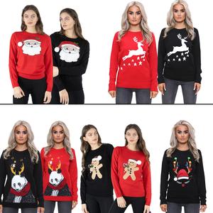 Noroze Womens Elf Merry Christmas Jumper Ladies Pullover Knitted Xmas Sweater Jumpers Top UK Sizes 8-18 knit  jumper Fabric Womenswear