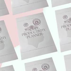 ADHD Productivity Planner, Mindfulness, Affirmations, Routines, Daily Weekly Monthly Planners, Cleaning Schedule book