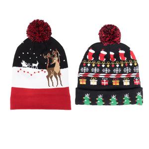 NOROZE Kids Christmas Beanie Hats Boys Girls Xmas Winter Novelty Santa Costume Dress Cap One Size Fit All