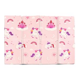 Small Unicorn Foldable Baby Play Mat | Thick Padded XPE Baby Crawl Mat | 120 x 90 CM
