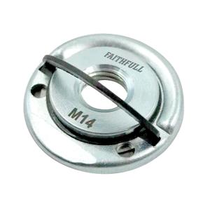 Faithfull Tool Free Angle Grinder Disc Quick Change M14 Locking Flange Nut, FAIAGFNM14.