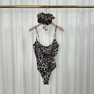 RELA RELA BODYSUIT & SCRUNCHIE BUNDLE Premium Slinky Double Layered Scoop Neck Strappy Fit Bodysuit UK 6-16 Fitted Sleeve